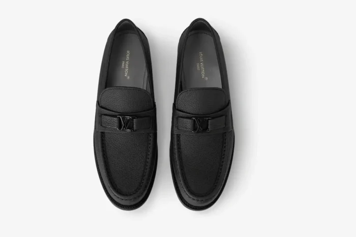 Louis Vuitton Major Loafer Grained Calf Leather Black - Image 4