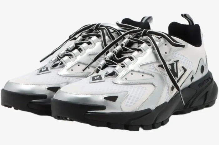 Louis Vuitton Runner Tatic Silver Metallic Sneaker - Image 2