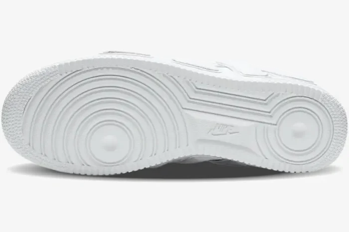 White Nike Air Force 1 Low x Cactus Plant Flea Market outsole with classic concentric circle traction pattern. - SKU FQ7069100