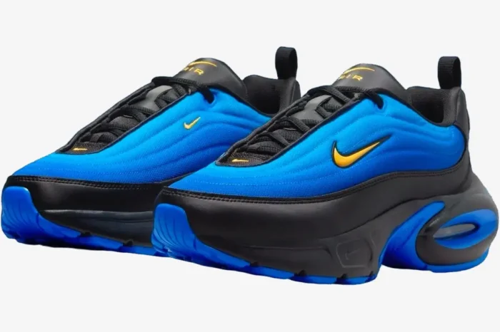 Nike Wmns Air Max Portal Racer Blue sneakers in a three-quarter front view. - SKU HF3053-005