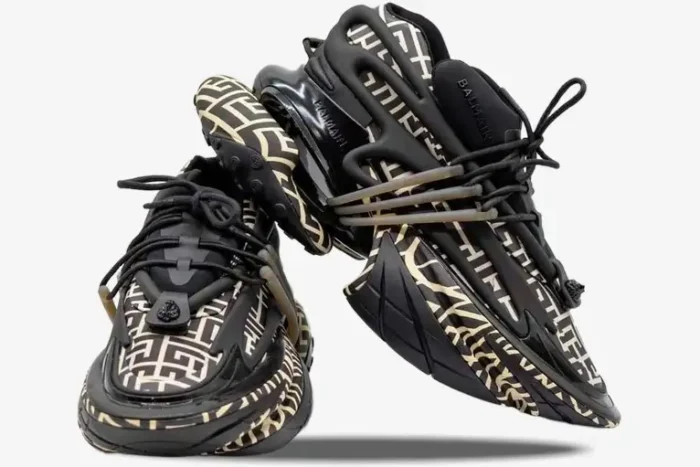 Balmain Unicorn Low 'Ivory Black Monogram' - Image 2