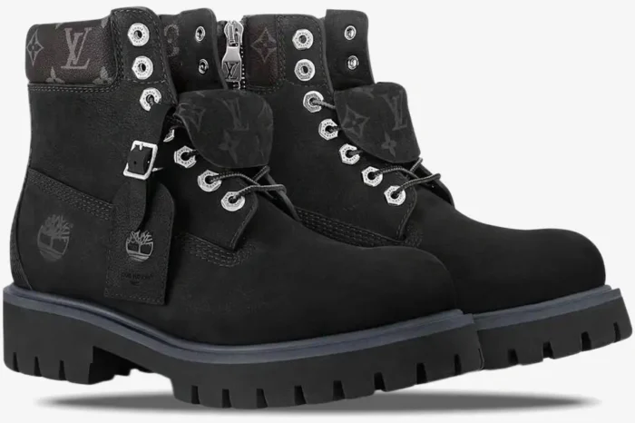 Louis Vuitton x Timberland 6-Inch Ankle Boot Black - Image 3