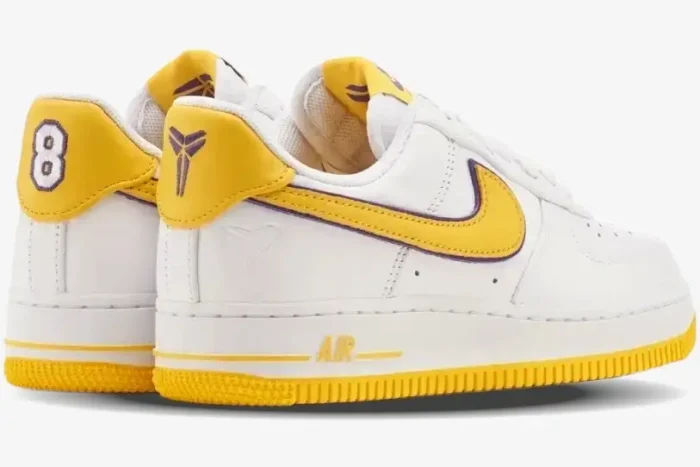 Nike Air Force 1 Low x Kobe Bryant Lakers White Yellow Purple - Image 6