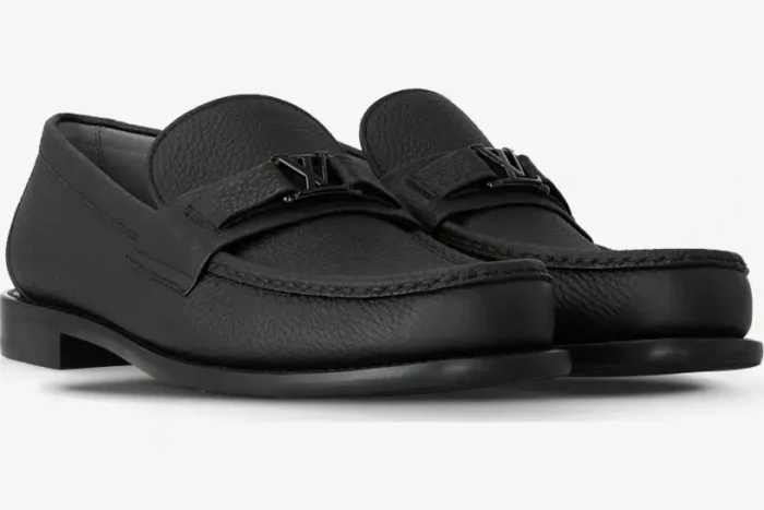 Louis Vuitton Major Loafer Grained Calf Leather Black - Image 2
